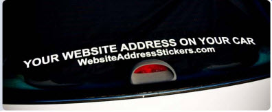 Website Address Stickers